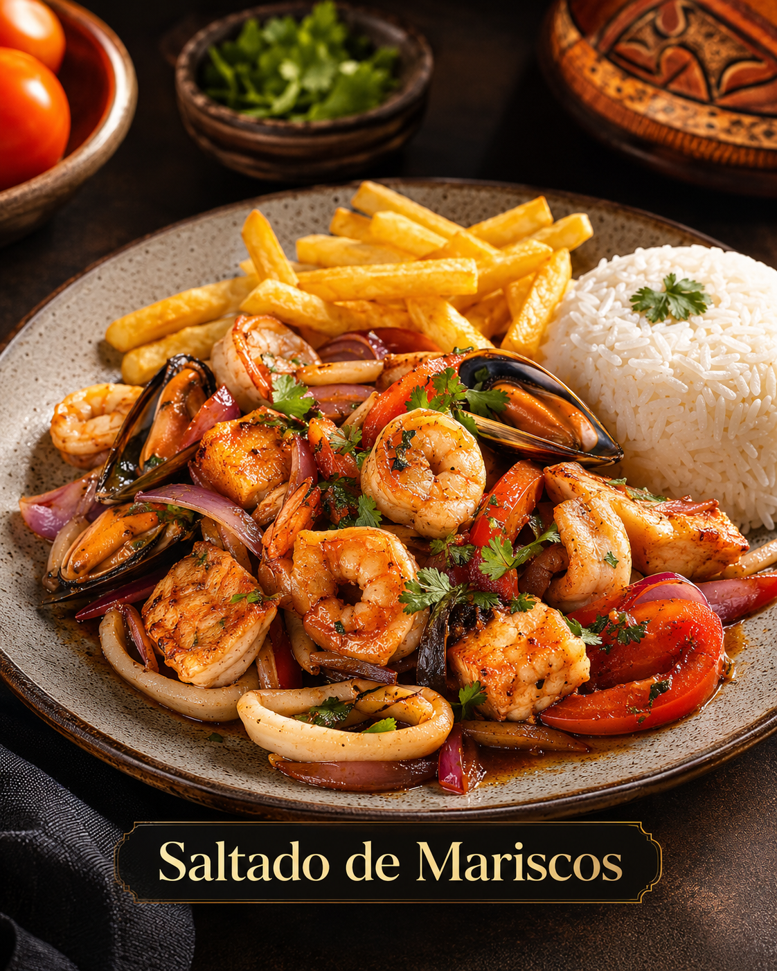 Saltado de Mariscos